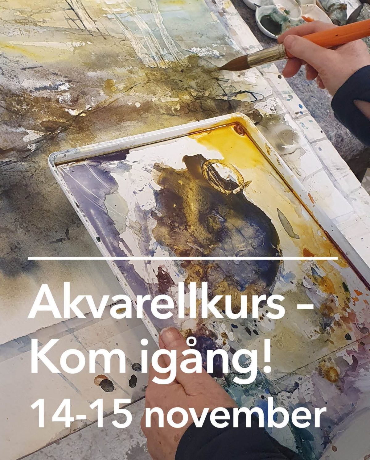 Akvarellkurs – För dig som vill komma igång! 14-15&nbsp;november